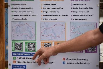Botucatu instala placas com orientaes e percursos para o Ciclismo Rural